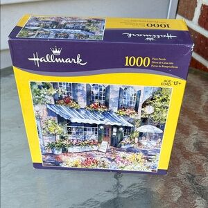 Hallmark Cafe Puzzle with Yellow & Purple Packaging